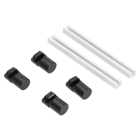 Aluminum Alloy Bench Dogs 2 Piece Stop Board Anodized 20mm Woodworking Workbench Stops for Positioning and Fixing