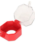 Emergency Stop Button Cover With Transparent Lockout Shield for Industrial Power Switches in red and clear PC material
