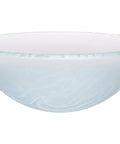 Gelo Glass Vessel Bathroom Sink With Frosted Round Bowl Dope Scratch Resistant Tempered Glass Above Counter Installation