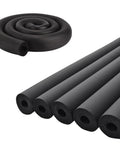 Flame Retardant Foam Tube For Insulation And Gear, 1 Inch ID By 3 Eighths Inch, rugged closed cell rubber tubing and coiled view.