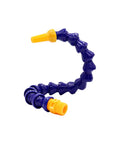 Heavy Duty Flexible Coolant Hose For Machine Shops Straight Up Rock Solid Water And Oil Delivery Tube With Swivel Threaded Ends, blue flexible tubing