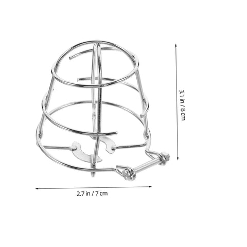 Top Shelf Fire Sprinkler Head Protector Cage Covers For Upright Pendant Sidewall Compatible Systems Built Tough Impact Resistant Safety Guard, silver steel, 3.1 in height, 2.7 in diameter.