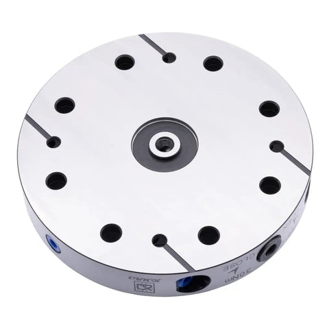 Zero Point Plate Quick Clamp System 180mm Diameter For Heavy Duty CNC And Mold Making, 96x96 Hole Grid D96-C, top view