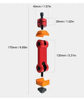 No Sweat Slick CNC Mill Vise Stop Adjuster And Precision Workpiece Locator For Heavy Duty Machinist Tool with dimensions shown
