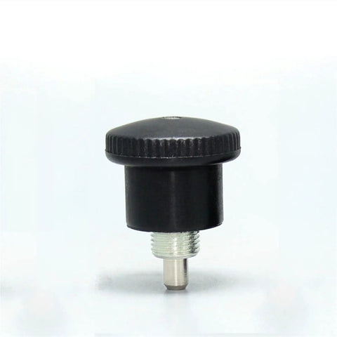 Top Tier Heavy Duty Spring Index Plunger M10x1-7mm Plated Steel Locking Bolt With Zero Fumble Grip For Straight Shootin Precision And Quick Workshop Setup, black grip top.