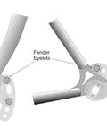Universal Ebike Torque Arm V5 For Front Or Rear Motors With 12mm, 14mm, And 16mm Axles And Threaded Eyelet Near Axle, Stainless Steel 3mm Body, Flexible Splined Insert For 50 Angle Positions, Easy Mount And Solid Protection. for ebike motor axle and fender eyelets