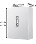 Tough Outdoor EV Charger Enclosure And Secure Lock Box Cover For Wall Mounts Features Cold Rolled Steel To Beat The Storms Without Breaking A Sweat While Keeping Your Plug Locked Down. Dimensions 50cm x 25cm x 60cm.