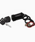 Kickstart Your Custom Build With This Hella Smooth 36 Volt 500 Watt Brushed Motor Speed Controller Set Featuring A Responsive Foot Pedal And Secure Ignition Key Switch For Go Kart Atv E Bikes And Drift Trikes, showing ignition key switch with keys.