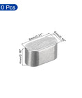 Round Ended Feather Key Set, 10 Pcs Stainless Steel Shaft Key Stock 4x4x8mm for Fasteners and Mechanical Projects, close-up view