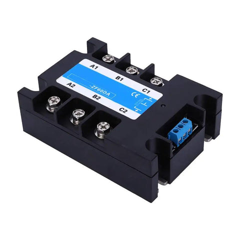 Solid State Relay SSR For DC To AC Control Systems, Industrial Electrical Accessory With Flame Retardant Transparent Shell, Durable, Safe And Easy Mounting For Control Cabinets And Equipment Installations For Technicians, black SSR module