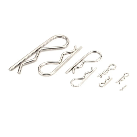 Beefy 304 Stainless Steel Cotter Pins Kit, 50 Pcs Hairpin Cotter Pins For Clevis And Pivot Pins, Reusable, Easy To Install, Great For Home Or Commercial Use, assorted sizes