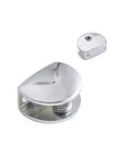 Shelf Clip Set For Cabinets And Wardrobes 10 Piece Frameless Door Hinge Clips showing two silver brackets