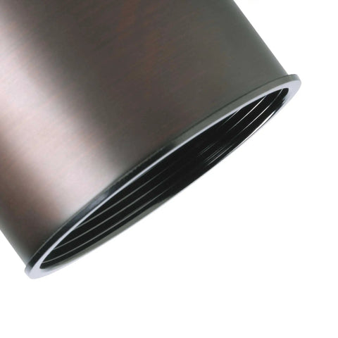 Close-up of Dope Three-Light Track Ceiling Light And Wall Sconce Kit with Roundback Track Heads, Urban Bronze Finish detail