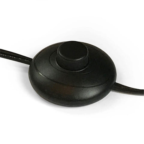 Foot switch for Tall Floor Lamp With Glass Shade In Blackened Bronze And White Finish, Sleek Modern Floor Lamp