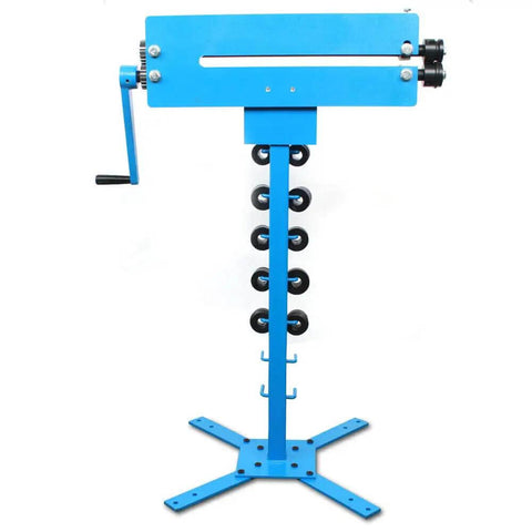 Pro Grade Bead Roller Kit For Sheet Metal With Gear Drive Manual Hand Crank Benchtop Bead Roller Bender 1.2mm