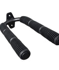Close-up of Six Paddle Rack For Kayak Oars And Canoe Paddles Heavy Duty Steel Wall Mount with rubber cushions, powder coated.