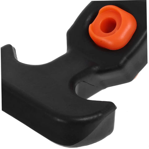Close-up of Heavy Duty Car Hood Latch Kit 2 Pack Replacement T Handle Hasp Latches For Cars Durable Hood Catches With Shock Absorbing Rubber