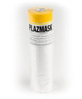 Pre Taped Masking Film With Three Quarters Inch Tape For Auto Body Protection, Lightweight 0.5 Mil High Density Film with yellow tape