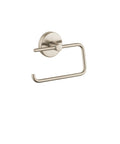 6 Inch Wall Mounted Toilet Paper Holder In Brushed Nickel, Modern Bathroom Accessory With Easy Install, Coordinating Style For Logis Collection