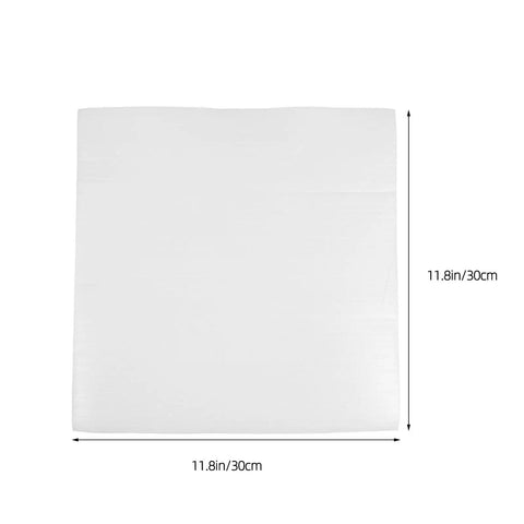 White EPE Bubble Pouches 100 Pack For Ceramic And Valuables Packing, 11.8in square reusable cushioning bag, shock resistant