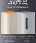 Comparison of Heavy Duty 6 Inch Zinc Alloy Hidden Door Hinges Black 2 Pack Built Tough One Piece Die Cast Construction and ordinary hinge