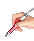Close-up of a hand holding the Dead On Precision Micro Air Grinder Set Delivers 65000 Rpm Pneumatic Die Grinding Power.