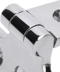Close-up of 316 Stainless Steel Marine T Hinge with Mirror Polished Finish, corrosion resistant, for cabinet doors and boat use, 52x5cm