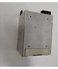 Heavy Duty Industrial Server Power Supply Featuring Wide AC Input And Rugged Metal Chassis from a side angle showing metal casing.