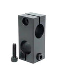 Optical Axis Cross Clamp Fixed Support For Parallel Vertical Connection Locking In Steel With Reducing Cross And Double Hole 12mm Aperture