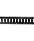 E Track Tie Down Rail Kit 4 Pack 2 Ft Rails With Ratchet Straps 20 Piece Set, black steel rail with anchor points for cargo