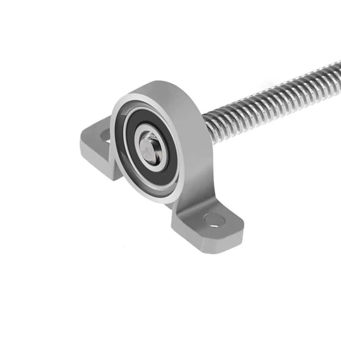 Upgrade Your Woodwork With This Sweet T8 Vertical Lead Screw Guide Rail Router Kit featuring 2mm pitch and 8mm Housing For Smooth Cutting And Precision Routing On Stepping Motor Driven Machines Horizontal 300mm Set Included, silver bearing mount