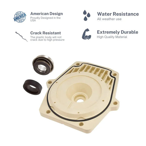 Seal Plate Kit For Pentair Whisperflo And Intelliflo Pool Pumps With Gasket And Shaft Seal PS 1000 Included Made In USA