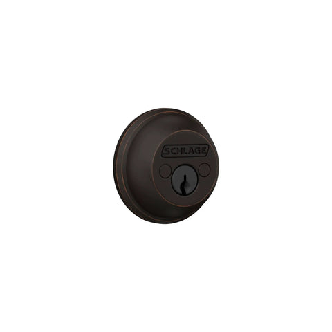 Double Cylinder Deadbolt With Aged Bronze Finish Keyed On Both Sides Standard Trim For Maximum Residential Security Heavy Duty Door Lock