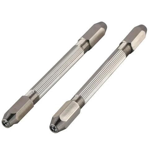 Top Tier Hex Hand Drill Pin Vice With Double Ended Micro Drill Bits For Jewelry Making And Watch Repair Durable alloy vise grips for precision drilling.