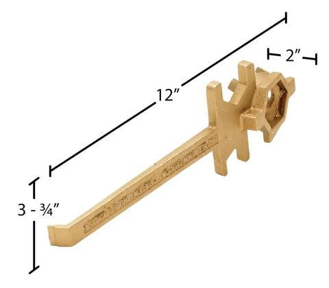 Bronze Alloy Non Sparking Straight Drum Bung Nut Wrench With Ring And Faucet Wrench Pro Grade Multipurpose Drum Accessory