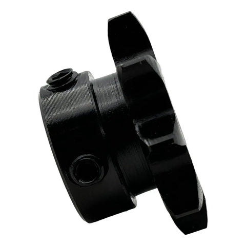 Side view of Heavy Duty ANSI 40 Roller Chain Sprocket Type B With Five Eighth Inch Bore Nine Teeth For 40 Chain Half Inch Pitch