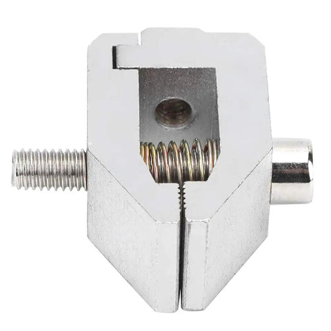 Push Pull Force Fixture For Tensile Testing, 500N Beefy Stainless Steel Destructive Fixture With 3.5mm Opening, front view