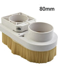 Router Dust Collector for Milling with 80mm Spindle Shoe Boot Engraving Machine Suction Cover and Thickened Nylon Brush Attachment