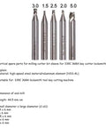 Premium Key Cutting Machine Drill Bits Cutter Set For 368A 339C Locksmith Tools High Speed Steel HSS Aluminum Vertical Key Machine Sharp End Mill 44 5 Mm Hardcore Build Top Shelf Gear That Crushes Workloads Fast For Real, 5 HSS-AL end mills