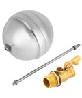 Stainless Steel Float Ball Valve For Water Tank Automatic Water Level Control With Adjustable Float Durable Fittings DN15 Brass Valve