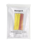Clear Cellophane Treat Bags 5x7 Inches With 200 Twist Ties Red And Yellow For Gift Wrapping Cookies Desserts Bakery Candies Party Favors