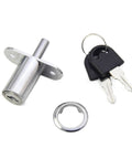 Cylinder Locks 23/32mm Tongue Door Bolt Latch For Wood Cabinets Wardrobes And Sliding Doors With Key Zinc Alloy