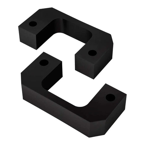 Heavy Duty 3.5 Front Leveling Kit For 2007 To 2018 Chevy Silverado 1500 and GMC Sierra 1500 4X4 Black diff drop spacers.