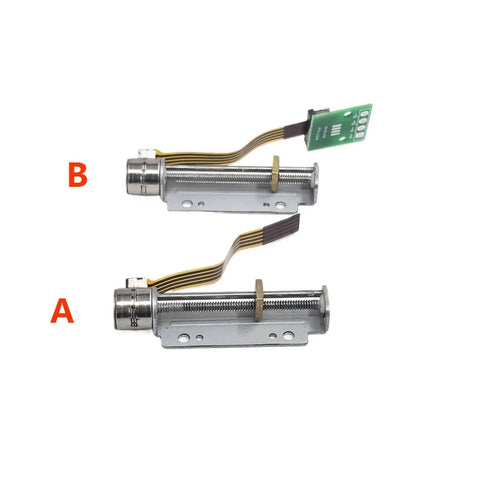 Solid 29Mm Stroke Linear Actuator DC 5V To 6V With 8Mm Stepped Shaft and Dual Phase Four Wire Stepper showcasing two module angles.
