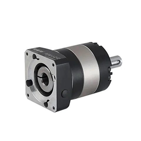 Kickass Heavy Duty Planetary Gearbox With Seamless Round Flange Design And Drop In Install For 110 To 180 Mm Servo Motors, showing close-up view.