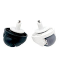 Two ECOVACS front caster wheels for T10/T20 X1 Omni and T10 Plus, black and white plastic casters with metal stems