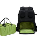 Padded Camera Backpack With Anti Theft Nylon Build For SLR Gear Fits 15.6 Inch Laptop Detachable Dividers Water Resistant