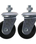 Beefy Heavy Duty Floor Jack Caster Wheels 2 Pack 12mm 3 Ton Cast Iron Replacement Casters For Floor Jacks Durable All Steel Frame