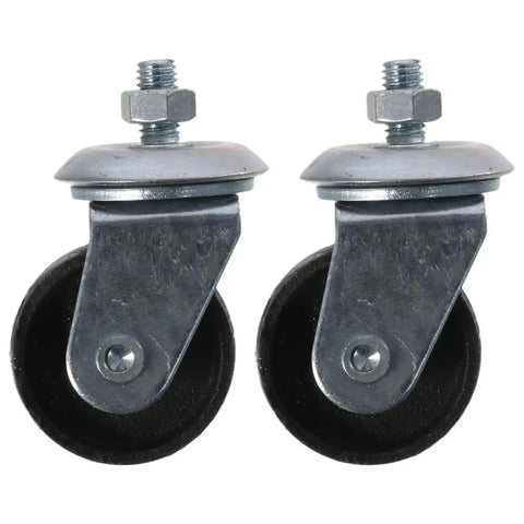 Beefy Heavy Duty Floor Jack Caster Wheels 2 Pack 12mm 3 Ton Cast Iron Replacement Casters For Floor Jacks Durable All Steel Frame Easy Replacement