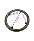 Three Piece Black Bike Chain Guards Set For Road And Mountain Bikes Durable Plastic Sprocket Protector with measurements